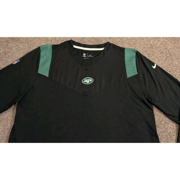 Nike OnField Apparel New York jets Sidelines Players Long Sleeve Shirt Men's L - Picture 2 of 6